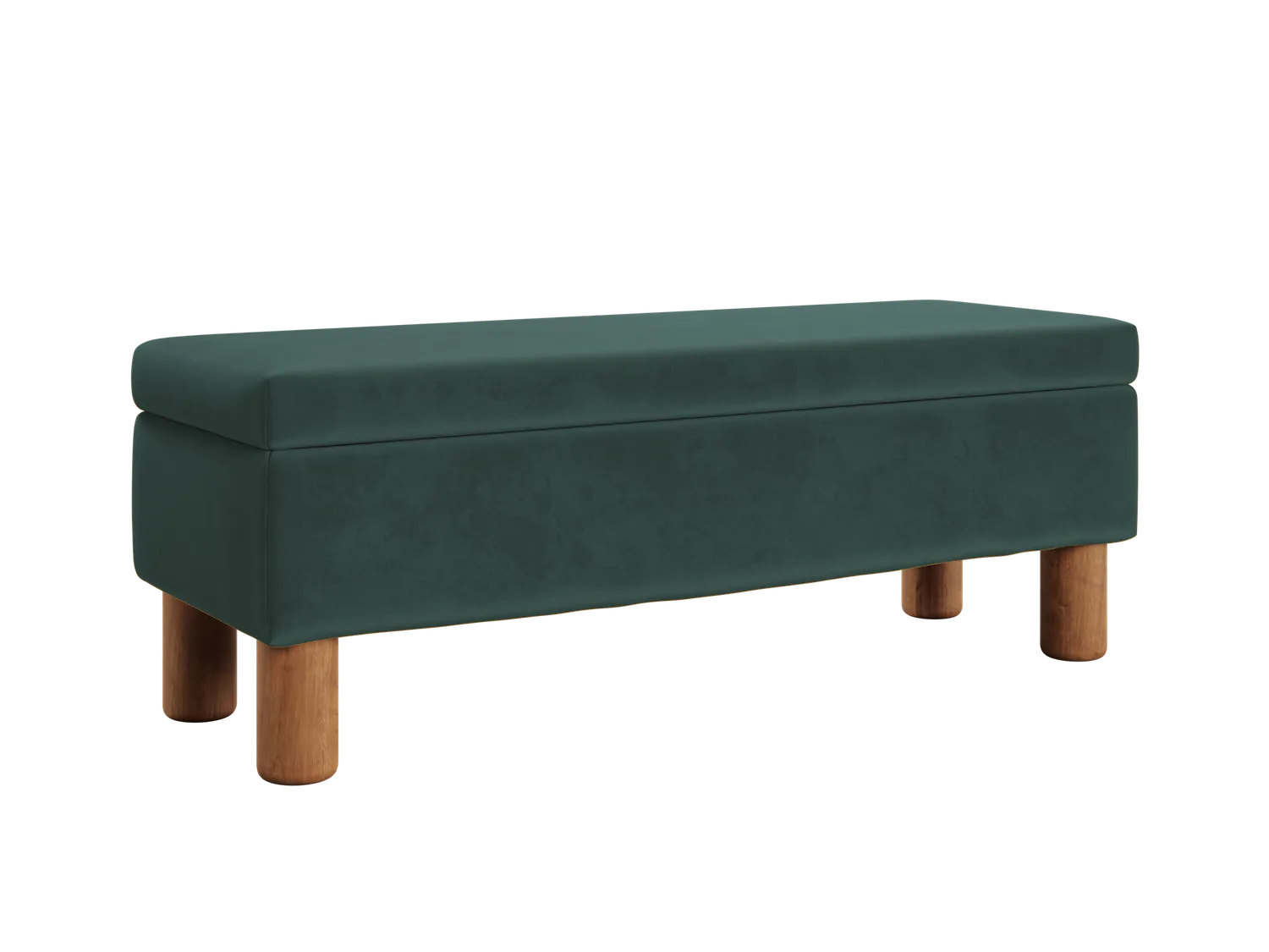 The Essential Storage Bench in Recycled Velvet