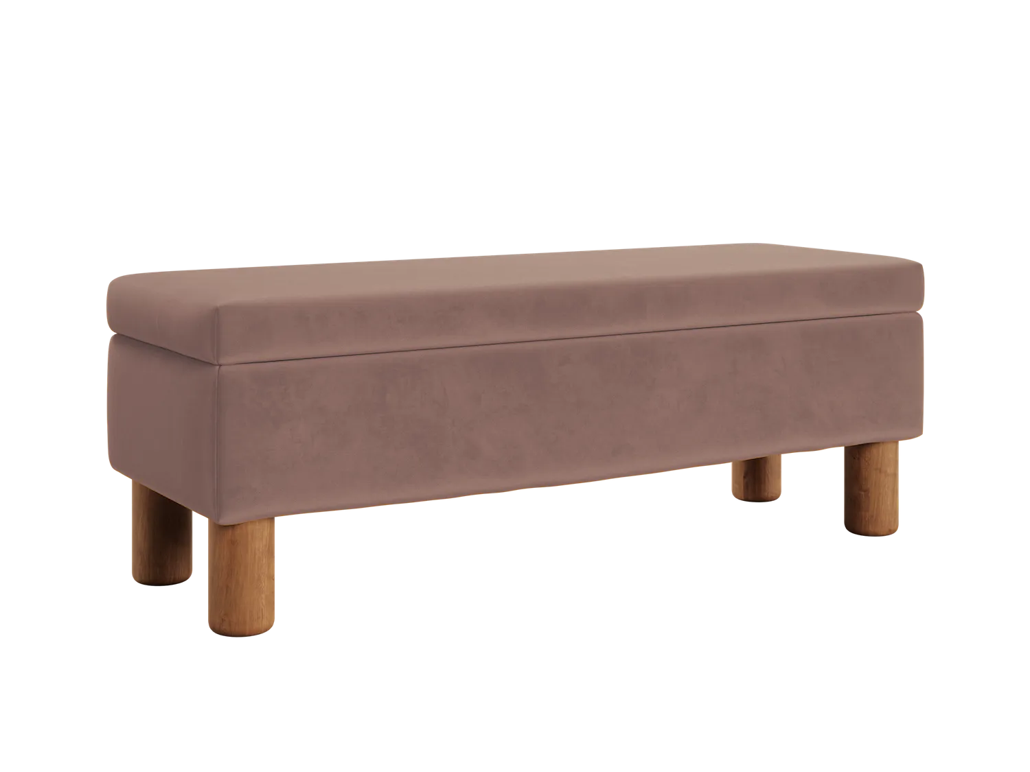 The Essential Storage Bench in Recycled Velvet