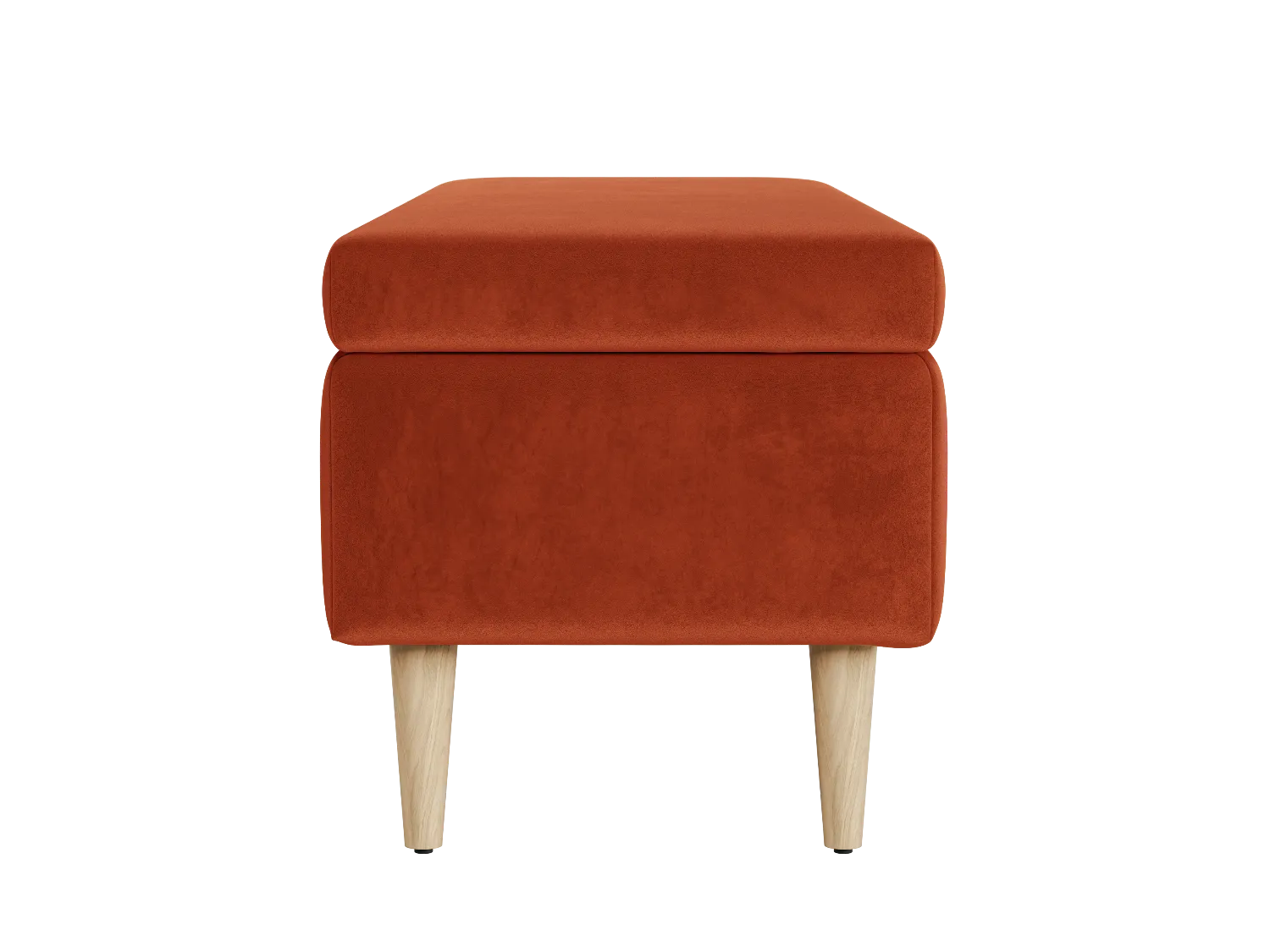 The Essential Storage Bench in Recycled Velvet