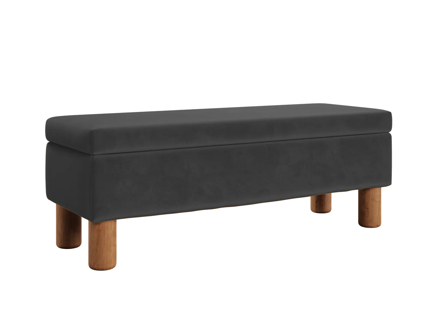 The Essential Storage Bench in Recycled Velvet