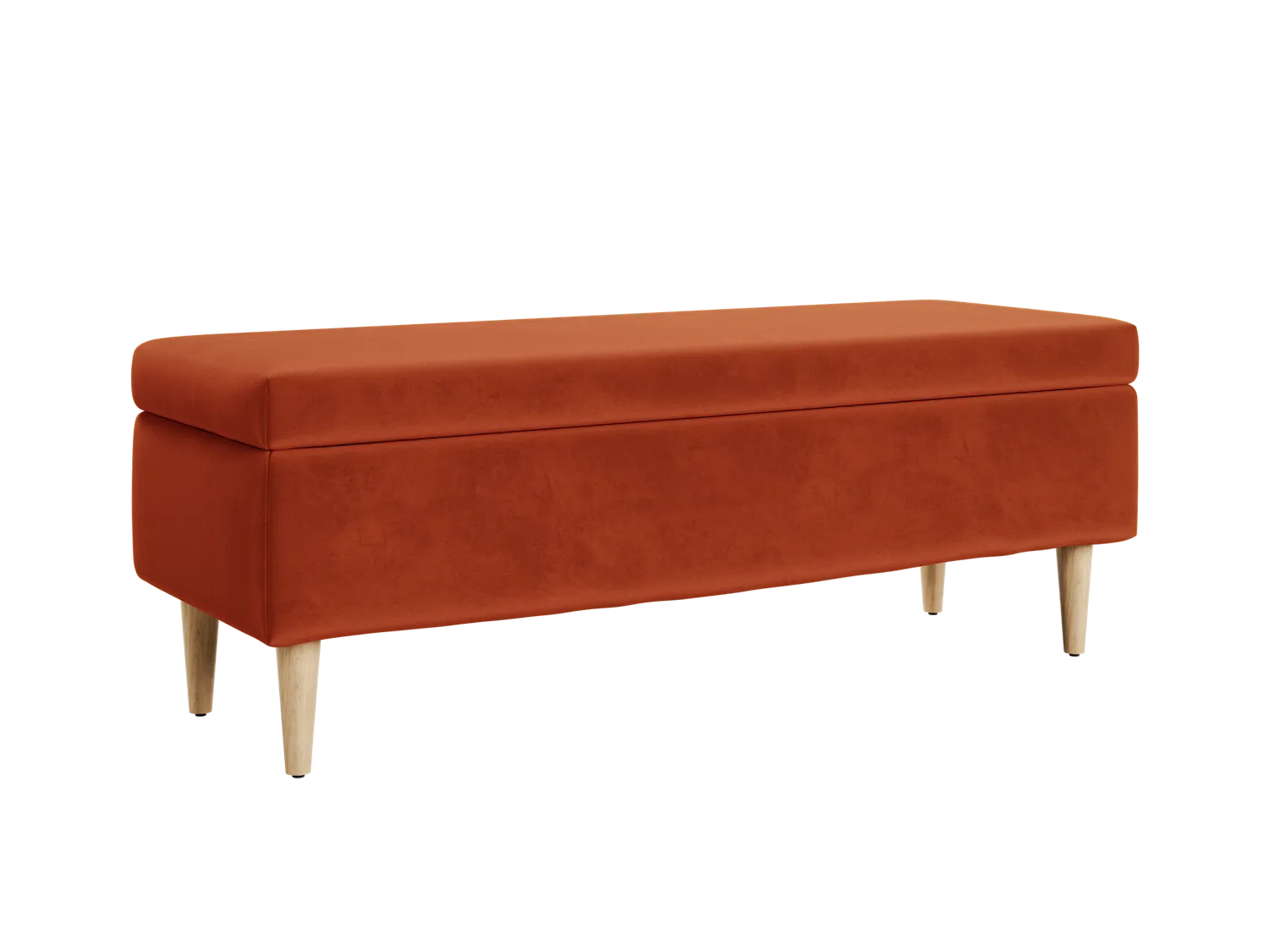 The Essential Storage Bench in Recycled Velvet