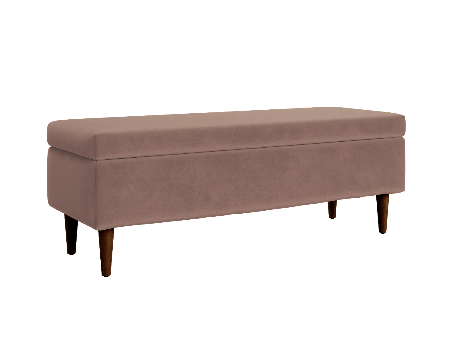 The Essential Storage Bench in Recycled Velvet