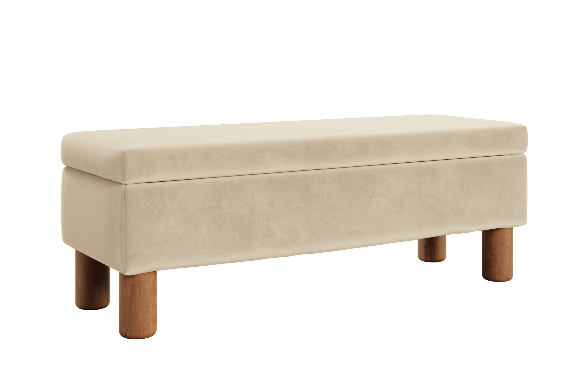 The Essential Storage Bench in Recycled Velvet