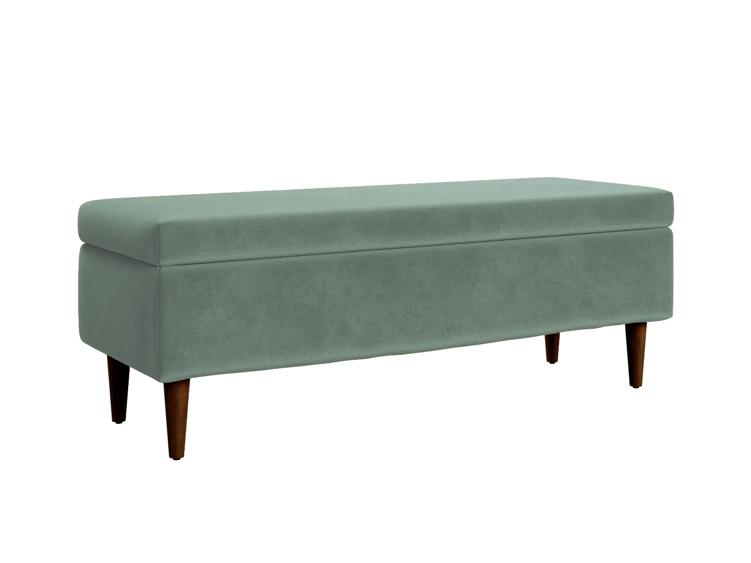 The Essential Storage Bench in Recycled Velvet
