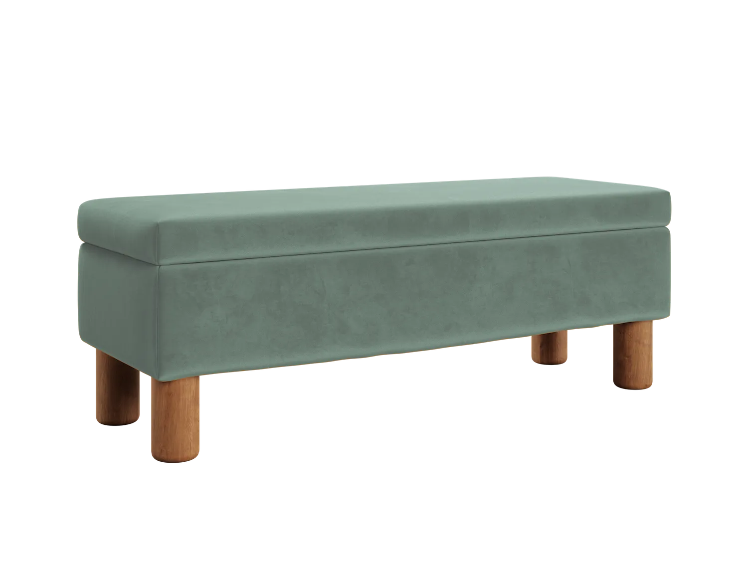 The Essential Storage Bench in Recycled Velvet