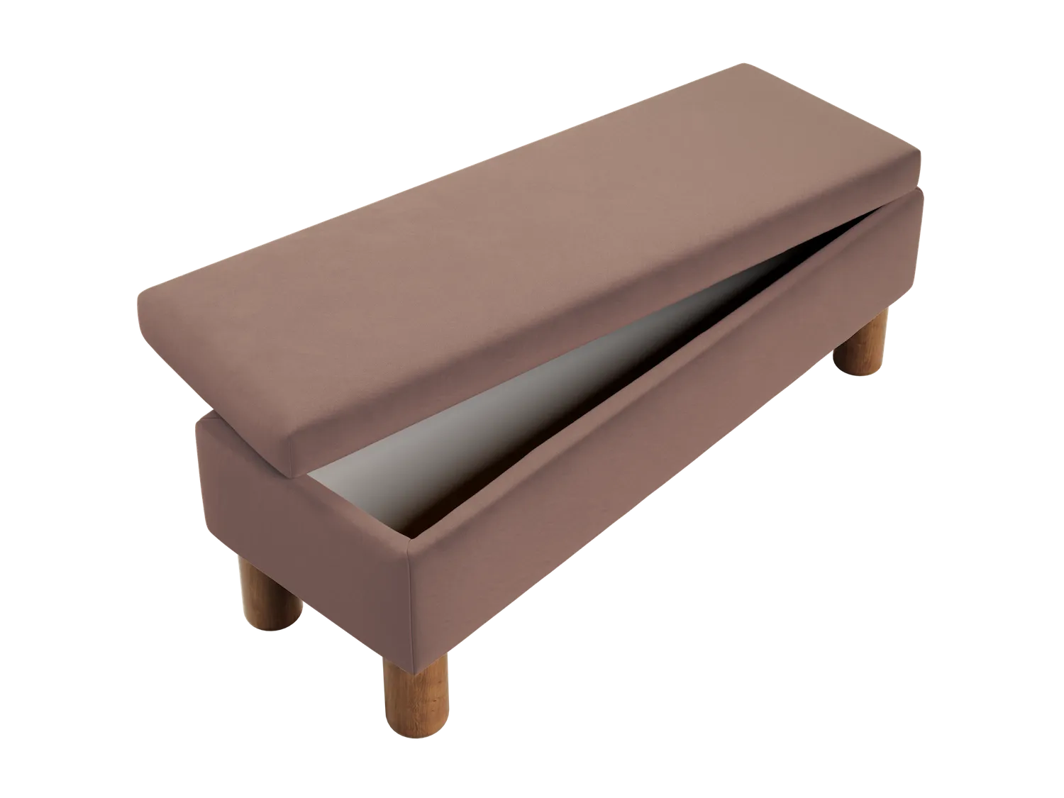 The Essential Storage Bench in Recycled Velvet