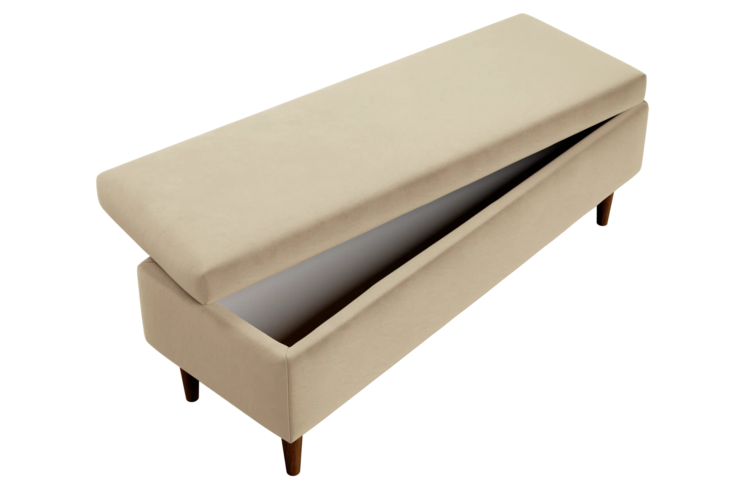 The Essential Storage Bench in Recycled Velvet