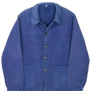 VINTAGE FRENCH WORKWEAR MONT ST MICHEL MOLESKIN JACKET 1960S MEDIUM MADE IN FRANCE