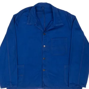 VINTAGE FRENCH WORKWEAR TWILL HERRINGBONE SORGLOS JACKET 1970S 2XL