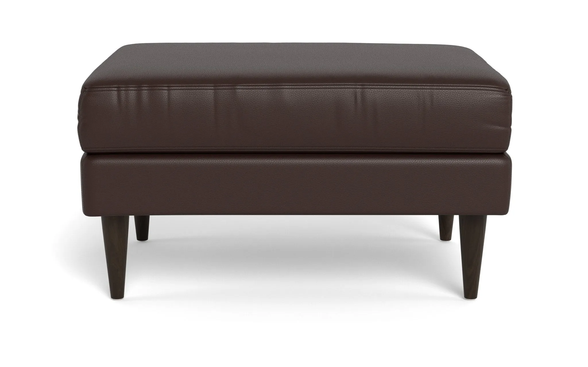 Wallace Leather Untufted Ottoman