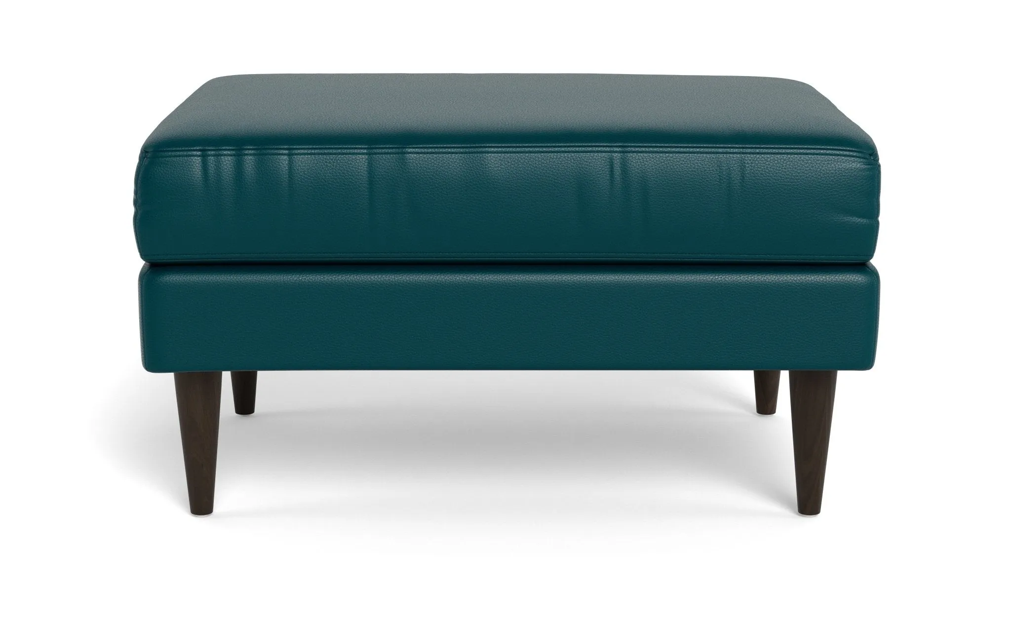 Wallace Leather Untufted Ottoman