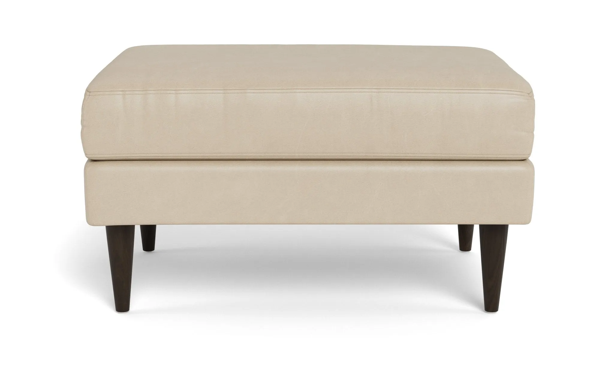 Wallace Leather Untufted Ottoman