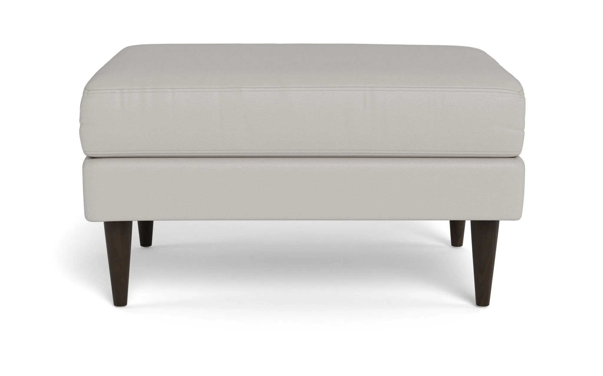 Wallace Leather Untufted Ottoman