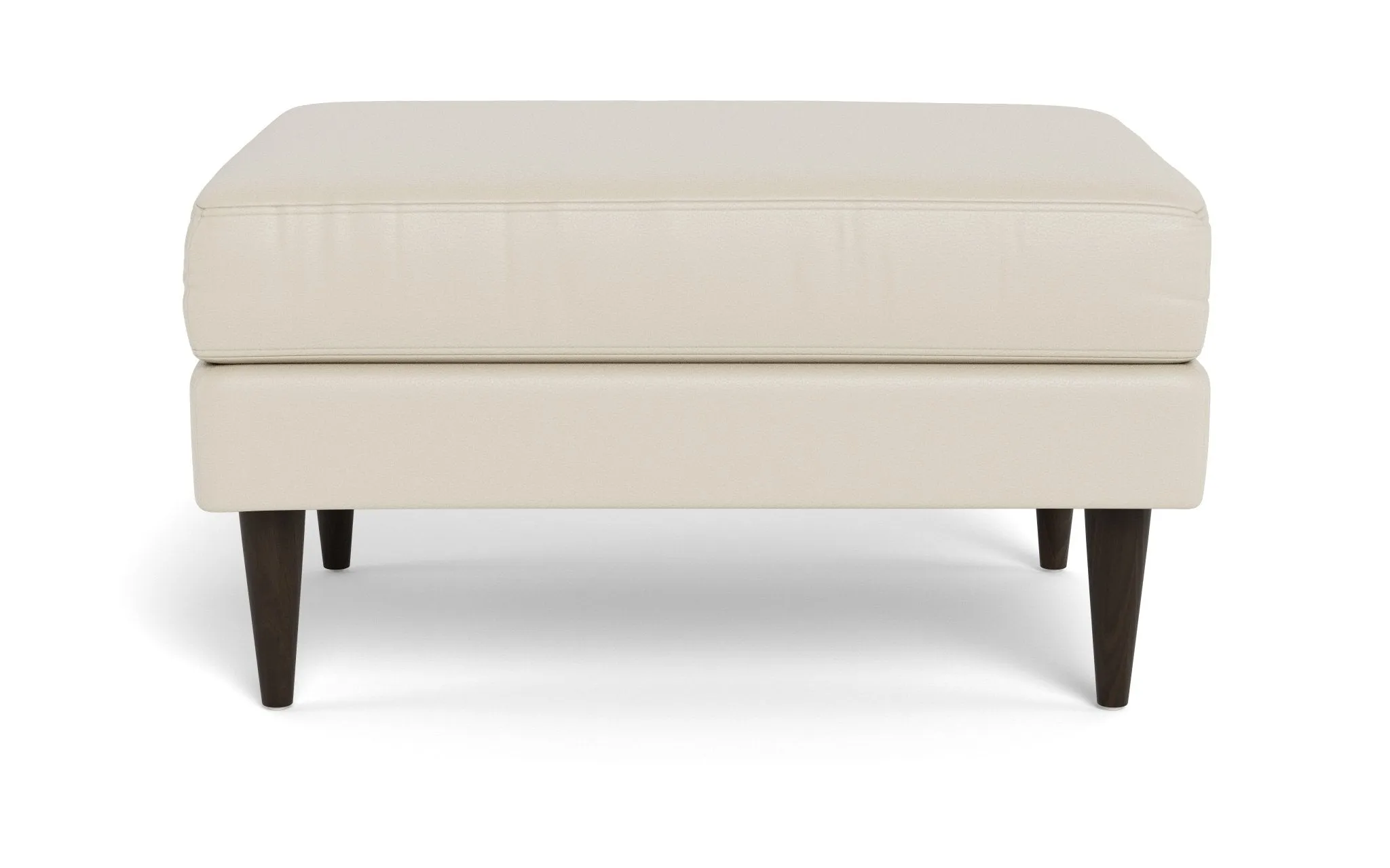 Wallace Leather Untufted Ottoman