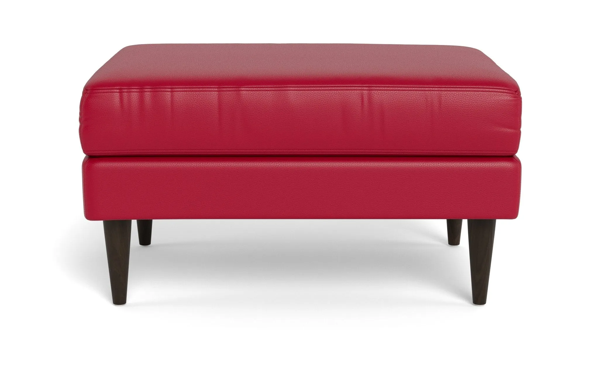 Wallace Leather Untufted Ottoman