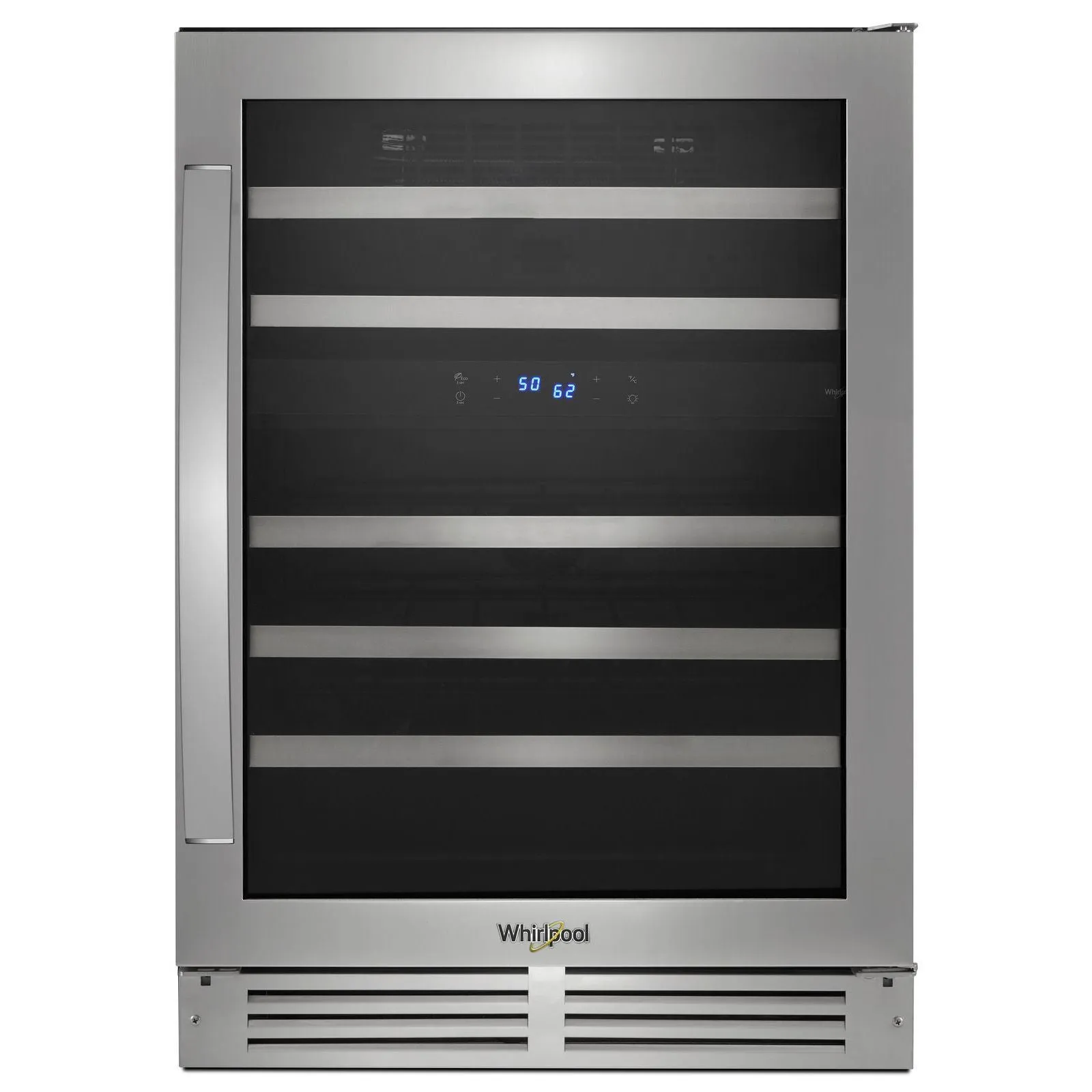 Whirlpool Stainless Steel Undercounter Wine Center (46 Bottles) - WUW55X24HS